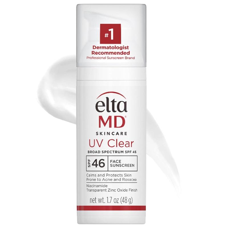 EltaMD UV Clear Face Sunscreen, Oil Free Sunscreen with Zinc Oxide, Dermatologist Recommended Sunscreen Facial Skincare Comfort Skin Repair