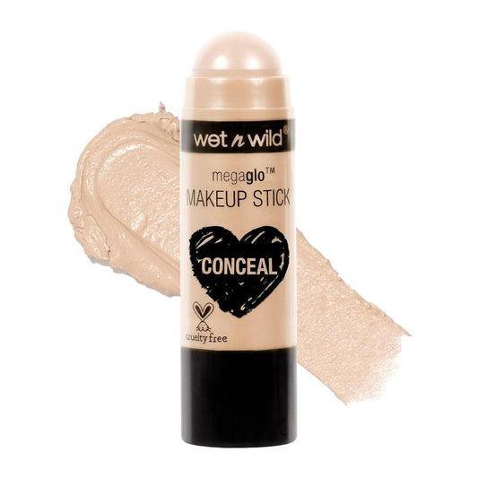 wet n wild MegaGlo Makeup Stick Conceal and Contour Neutral Follow Your Bisque,1 Ounce, 807 Concealer Foundation Cosmetic