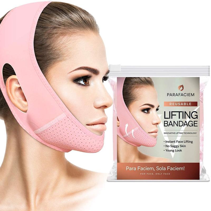 Reusable V Line Mask Facial Slimming Strap - Double Chin Reducer - Chin Up Mask Face Lifting Belt - V Shaped Slimming Face Mask