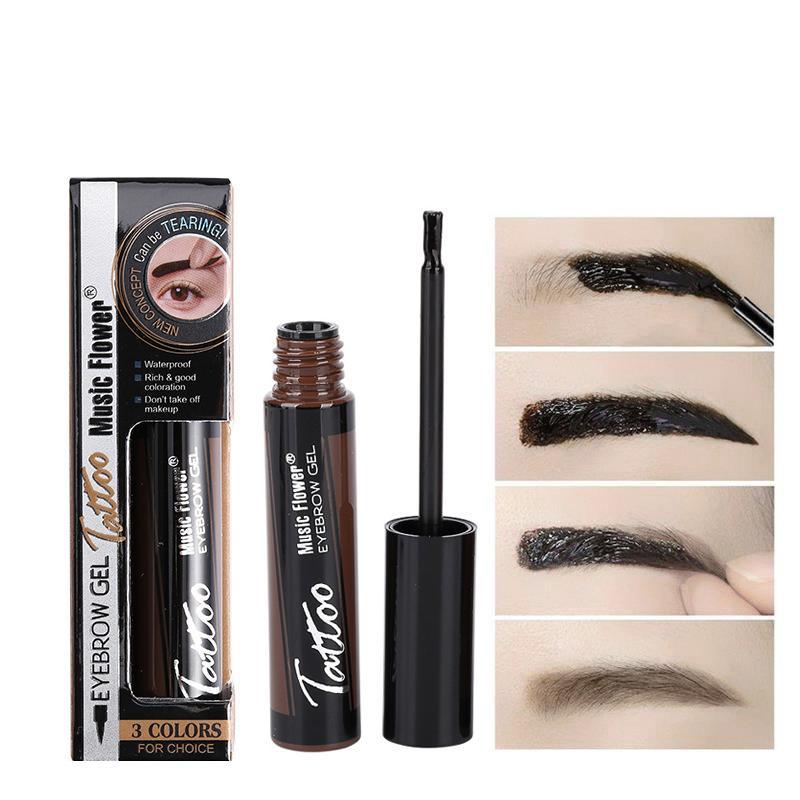 Eyebrow Dyeing Gel Kit, 2pcs/set Two Tone Waterproof Long Lasting Eyebrow Coloring Tool for Women