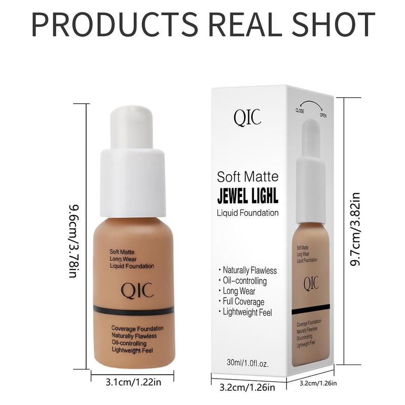 Long-lasting Liquid Foundation, Lightweight Moisturizing Concealer, Flawless?Hydrating Facial Makeup Product, Summer Gift