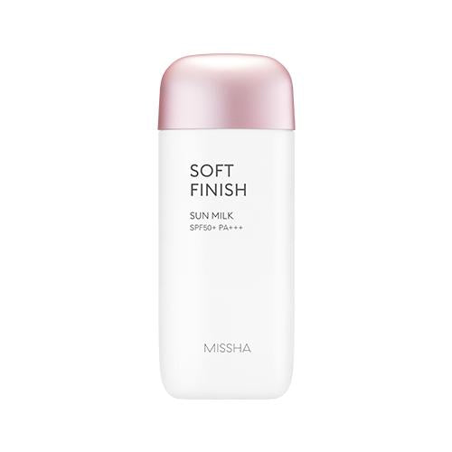 [Missha] All-Around safe Block Soft Finish Sun Milk SPF50+/PA+++70ml, Soothing Moisture, Water and Sweat Resistant, Lightweight Texture, Nourishing Sunscreen, Impenetrable UV Protection