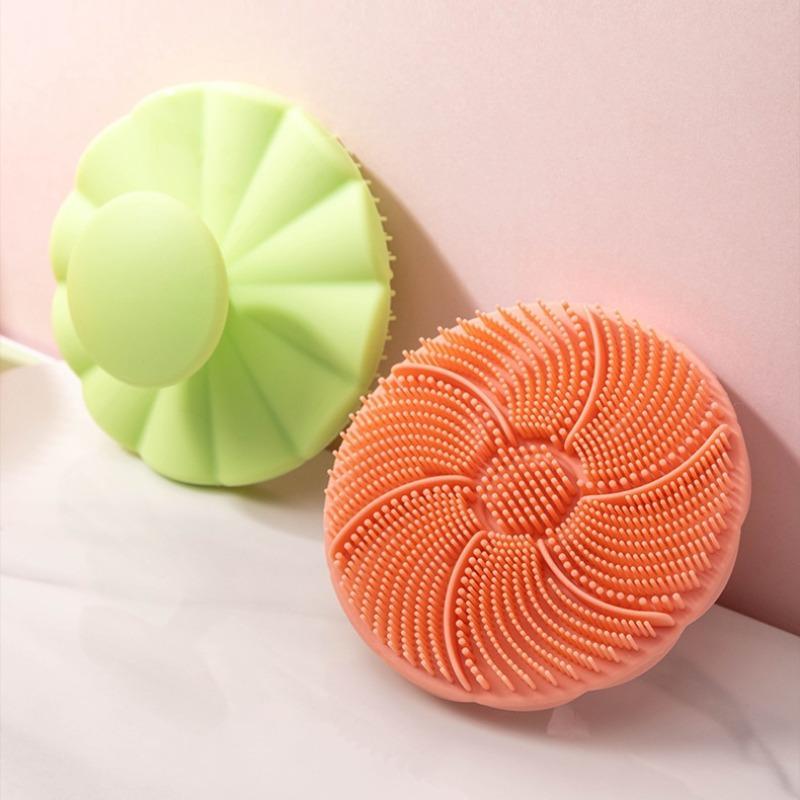 Silicone Face Scrubber, 1 Count Mini Portable Handheld Exfoliating Face Scrubber, Deep Cleansing Skin Massage Brush for Daily Skincare Bathroom Vacation Salon Hotel