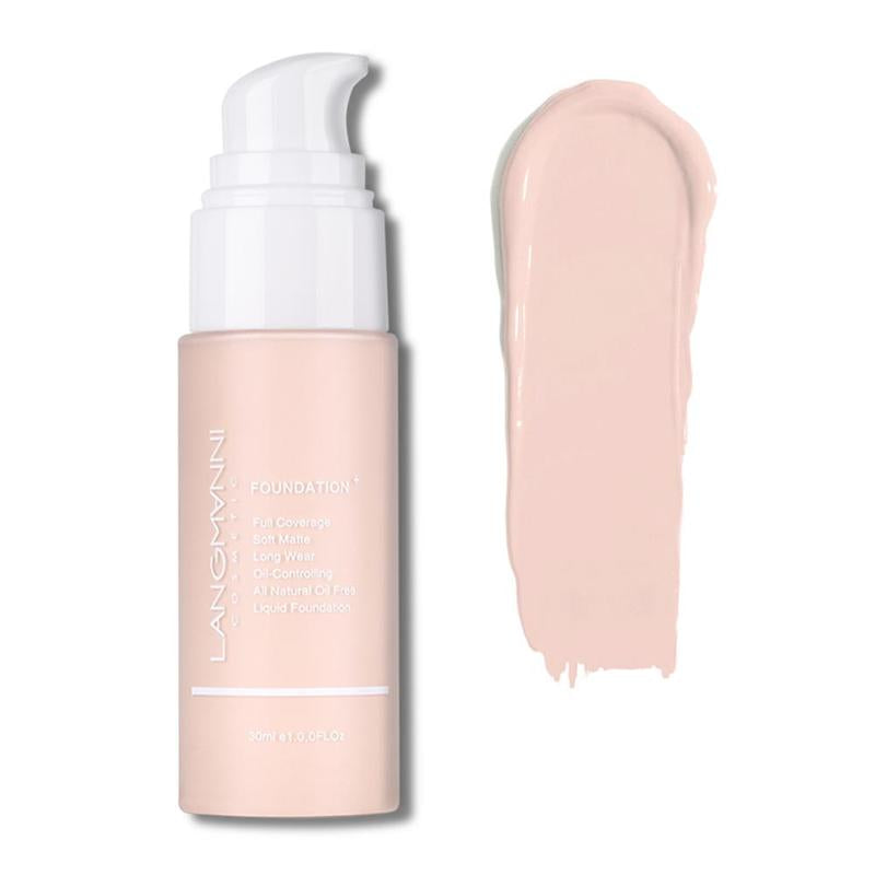 1 Count Long-lasting Matte Foundation, Oil Control Concealer Foundation, Moisturizing Matte Makeup Liquid Foundation