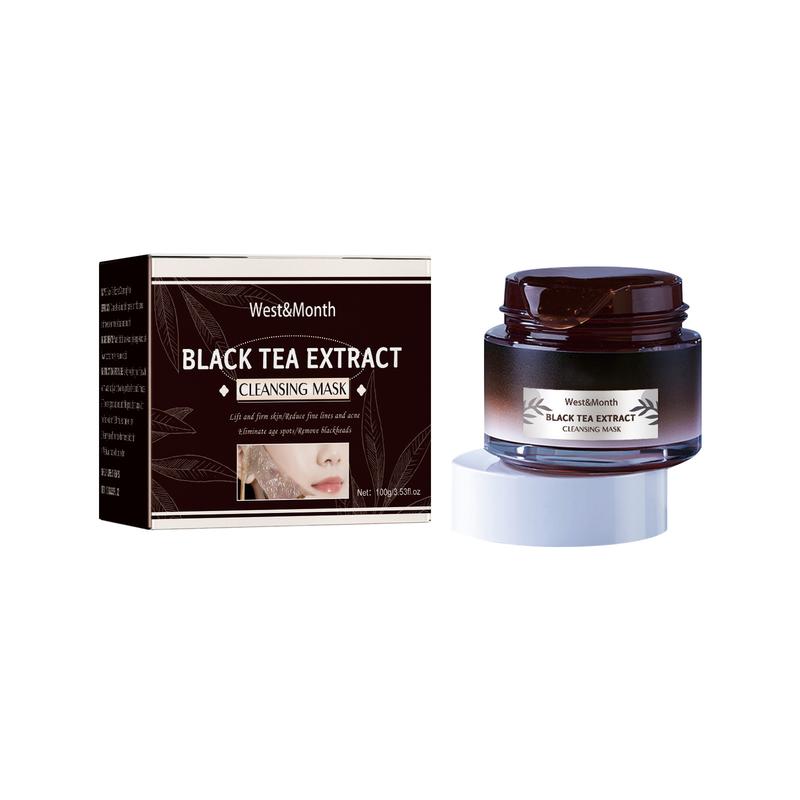 West & Month Black Tea Mask Blackhead Removal Cleansing Pore Tear Mask Fine Pore Firming Brightening Moisturizing