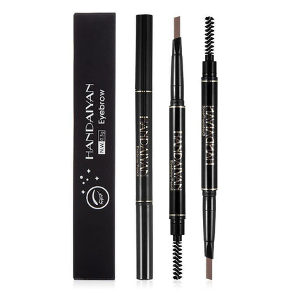 2 in 1 Eyebrow Pencil & Eyebrow Brush, 1 Count Double-headed High Pigmented Eyebrow Pencil, Eye Makeup Products for Women and Girls