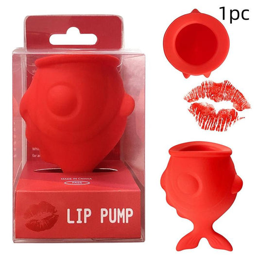 Solid Color Silicone Lip Plumper, Fish Shape Design Soft Lip Pump, Lip Care Tool for Women, Comfort Personal Care Supplies, Lip Muscle Exerciser, Lip Plumper