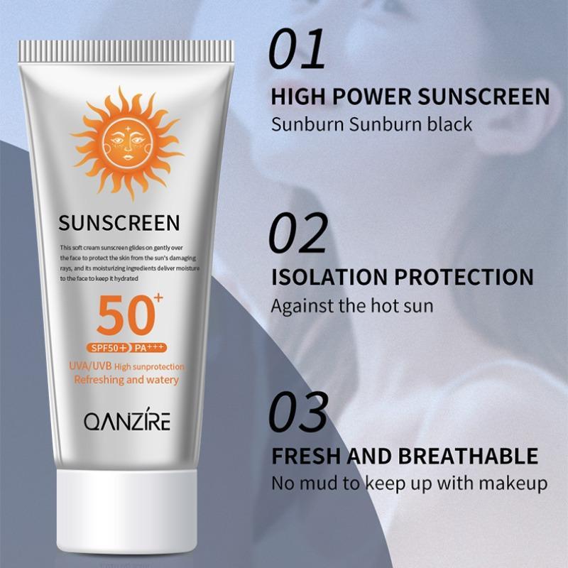 50g Waterproof Face Skin Care Cream, Sweatproof Sun Care Lotion for Face & Body, Hydrating Facial Moisturizer, Daily Skincare Product