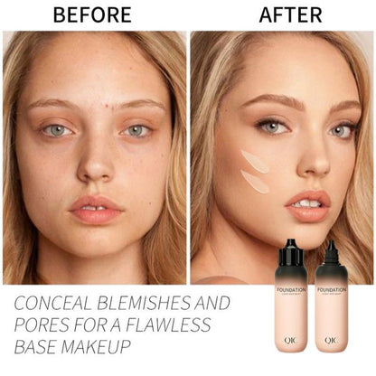 Flawless Liquid Foundation, Lightweight Moisturizing Foundation, Full Coverage Makeup Cream, Lightweight Concealer Foundation