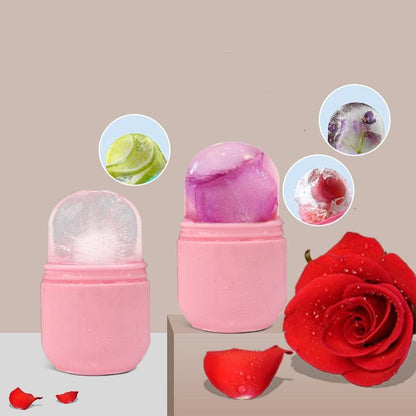 Silicone Face Ice Tray (1 Piece), Cute Cartoon Animal Shaped Ice Roller, Ice Roller For Face, Eyes & Joints