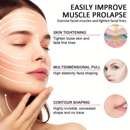 60pcs Invisible Face Lift Patch, Wrinkle Lift Patches for Instant Face and Neck Lift, Reduce Double Chin, Anti-Aging Tool for Makeup and Daily Use