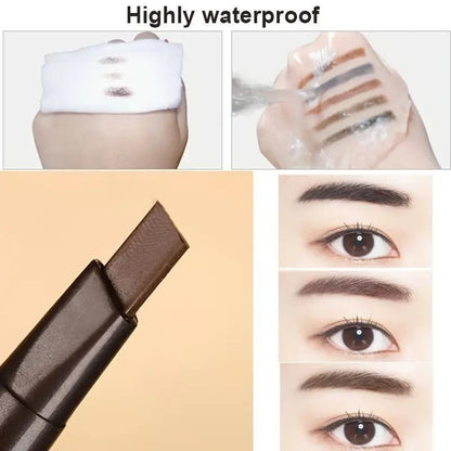 Double-ended Eyebrow Pencil, 1 Count Waterproof Long Lasting Eyebrow Pencil, Brow Styling Brush, Brow Shading & Filling Pencil, Eye Brow Makeup Tool, Brow Styling Products