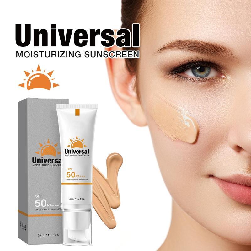 Skincare Tinted Face Sunscreen, Anti-Sunburn Moisturizing, SPF 50+ Sunscreen Tinted Moisturizer, sunscreen to prevent sunburn and tanning Summer Protection Ultimate Skincare, Effective Anti-Aging Sun Care Solution Facial Comfort Skin Repair Moisture