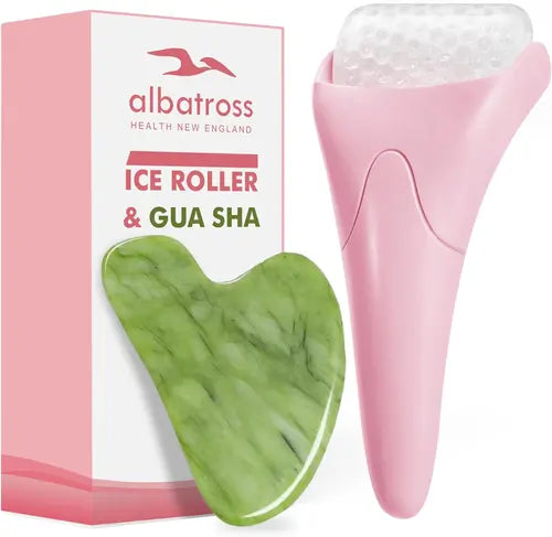 Ice Roller for Face,Gua Sha Facial Tools, Skin Care for Face Wrinkles and Puffiness, Self Facial Massage Tools