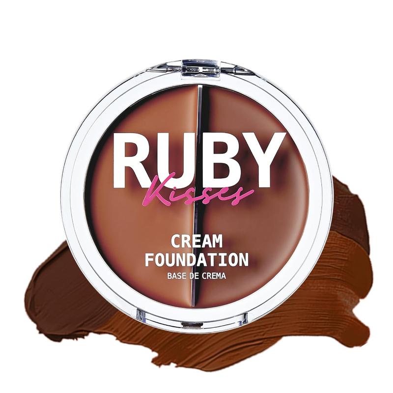 Ruby Kisses 3D Face Creator Cream Foundation & Concealer, 12 Hours Long Lasting, Medium to Full Coverage, Non-Greasy, Ideal for Makeup & Contour Palette (Level 15) Cosmetic