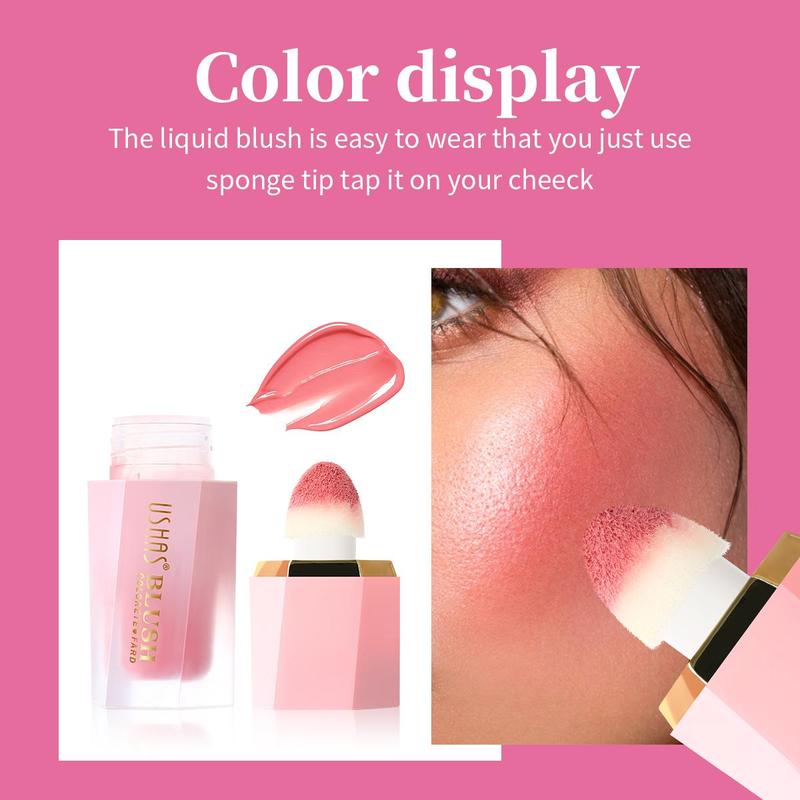 Long Lasting Liquid Blush, 1 Count Lightweight Natural Look Blush for Daily Makeup, Beauty & Personal Care Product for Women & Girls