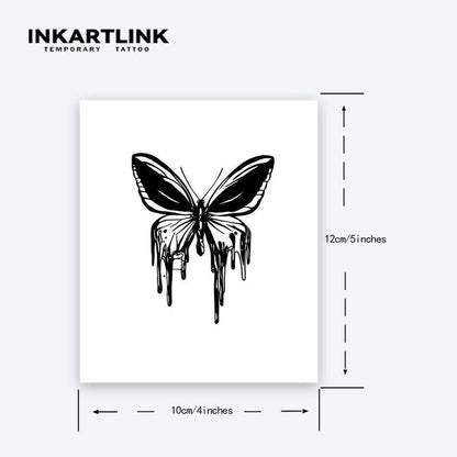 Temporary Tattoo Patch (1 Piece), Butterfly Design Tattoo Sticker For Men & Women, Waterproof And Not Afraid Of Friction