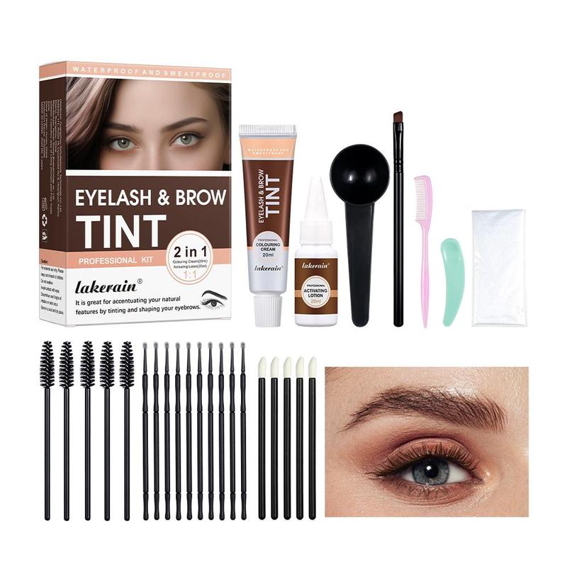 Eyebrow Tint Kit, 1 Set Eyebrow Tinting Kit, Natural Eyebrow Color Tinting Kit, Eye Brow Makeup Kit, Professional Makeup Kit for Women, Makeup Products