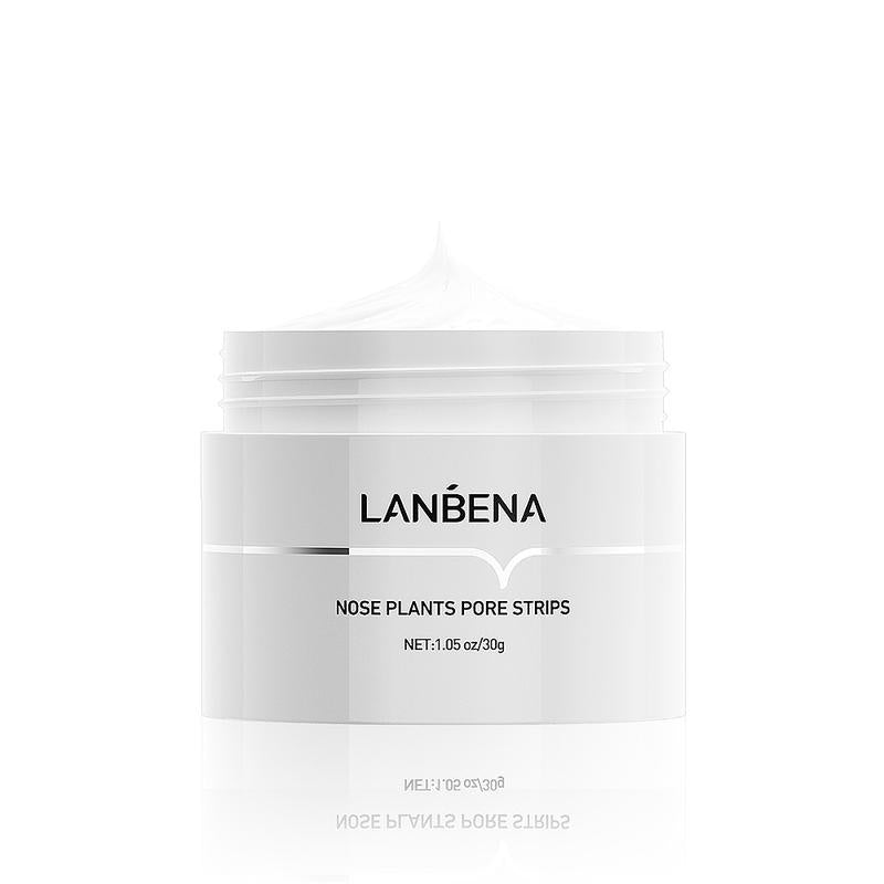 LANBENA Blackhead and Whitehead Removal Mask, Deep Cleaning Nose Patch, Professional Purifying Nostril Cleaning Mask, Facial Exfoliating Nose Patch, Acne Removal, Suitable for Men and Women 30g