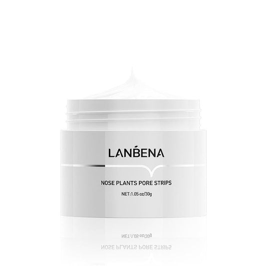 LANBENA Blackhead and Whitehead Removal Mask, Deep Cleaning Nose Patch, Professional Purifying Nostril Cleaning Mask, Facial Exfoliating Nose Patch, Acne Removal, Suitable for Men and Women 30g