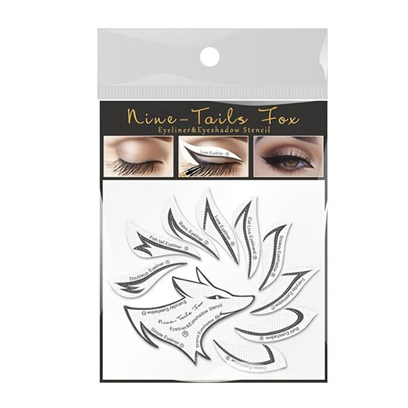 Eyeliner Stencil Stickers, Eyeshadow Eyeliner Auxiliary Tool, Eyeshadow?Eye Brow Stamp Stencils Eyebrow Template for Eyebrow Shaping, Grooming, Tinting, Eye?Cosmetic?Stickers