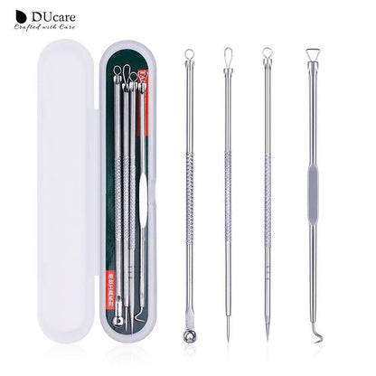 Blackhead Remover Tool Kit, 4pcs/set Facial Acne Care Tools, Skincare Tools for Women