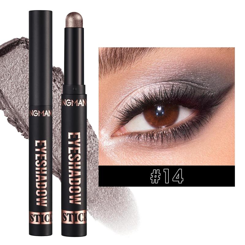 Long Lasting Eyeshadow Pen, 1 Count Waterproof Eyeshadow Stick, High Pigmented Highlighter Pen, Natural Eye Shadow Makeup Pen, Easy to Apply for Eye Makeup, Great for Professional & Beginners