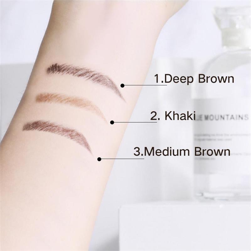 2 In 1 Eyebrow Pencil (1 Piece), Long Lasting Eyebrow Pencil, Double-ended Brow Styling Brush, Brow Shading and Filling Pencil, Brow Brush Makeup Tool