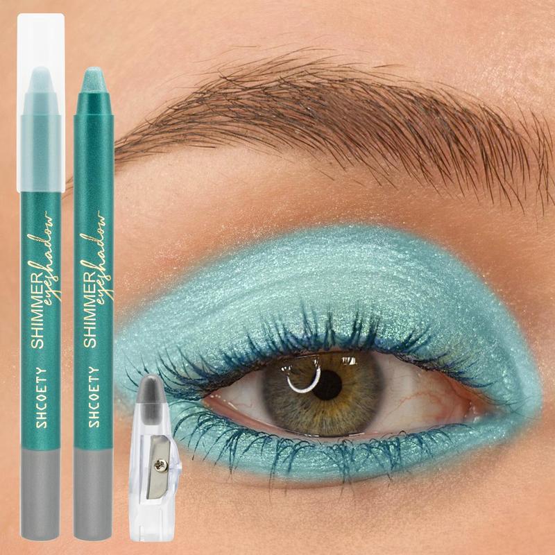 Long Lasting Highlighter Eyeshadow Pen, Shimmering Eye Shadow Pen, Glittering Highlighting Pen, Long Lasting Sweat-proof Eyeliner Pen, Eye Brightening Make up Stick, High-gloss Eyeshadow Pen