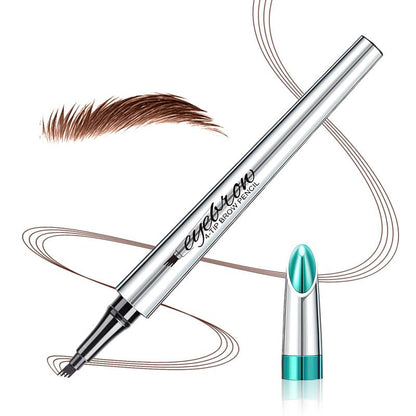 Eyebrow Pencil Eyebrow Microblading Pen, Long-Lasting Waterproof & Smudge-proof Natural Eyebrow Hair, Eyebrow Pen Micro 4 Point Brow Pen Lift & Snatch Eyebrow Eye Makeup