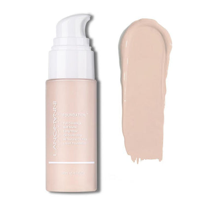 1 Piece Matte Long-lasting Foundation, Oil Control Foundation, Moisturizing Liquid Foundation, Contouring, Dark Skin Covering, Highlighting, Concealing Foundation Cream, Full Coverage Flawless Makeup Cream, Long Lasting Lightweight Concealer Foundation