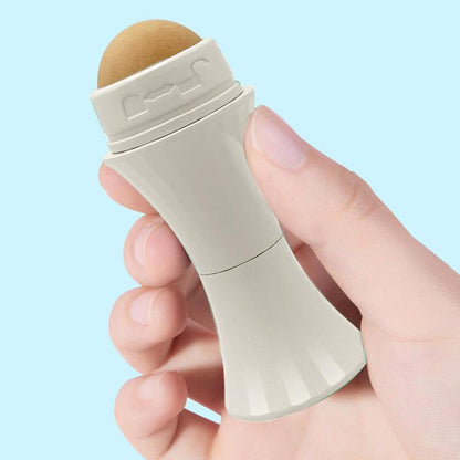 1 Piece Oil Absorbing Face Roller, Portable Facial Oil-Absorbing Massaging Volcanic Rolling Ball Stick, Oily Skin Control