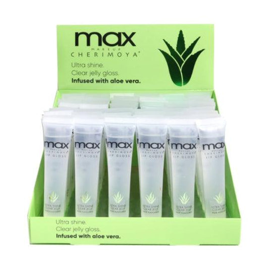 Max Makeup Aloe vera Clear Lip gloss - Cherimoya Moisturize Nourishing Glossy Moisturizing Hydrate