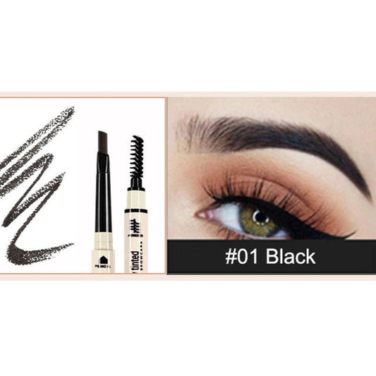 Double Head Eyebrow Pencil (1 Piece), Waterproof Long Lasting Auto Rotating Eyebrow Pencil, Eyebrow Makeup Tool For Daily Use