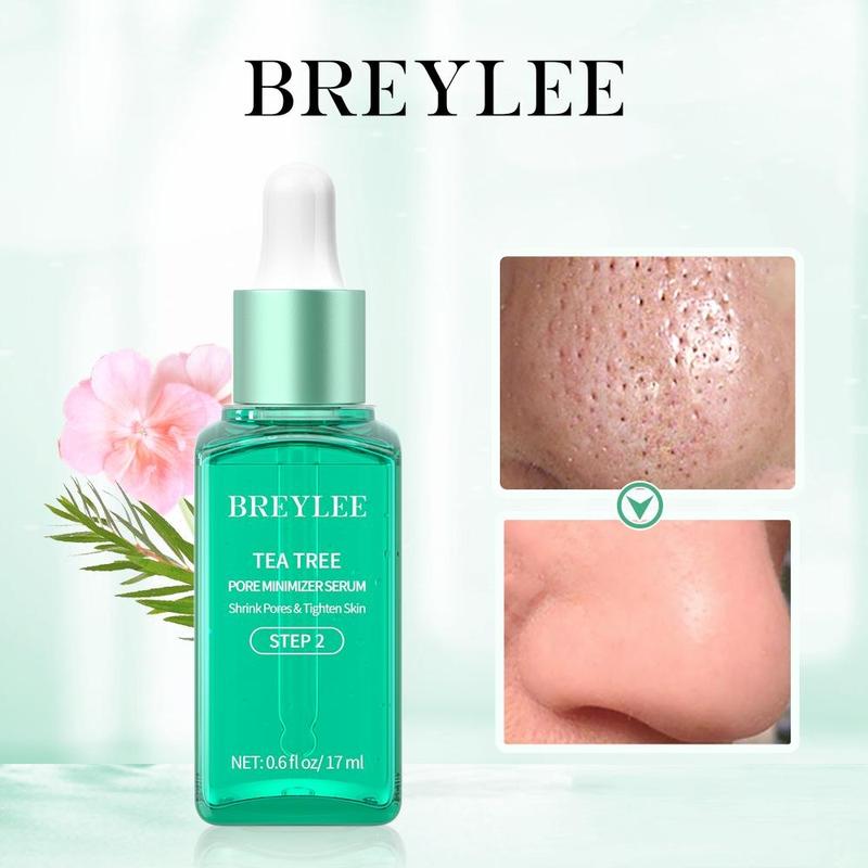 BREYLEE Tea Tree Blackhead Mask Pore Minimizer Serum New Version Shrink Pore Remove Blackhead Skincare New Upgrade 17ml