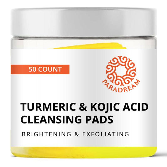 Turmeric Cleansing Pads: Turmeric Face Exfoliating Pads for Acne Scars Skin Fades Skin Firming - Cleaning Pad with Turmeric - Deep Clean Pores 50 Pcs