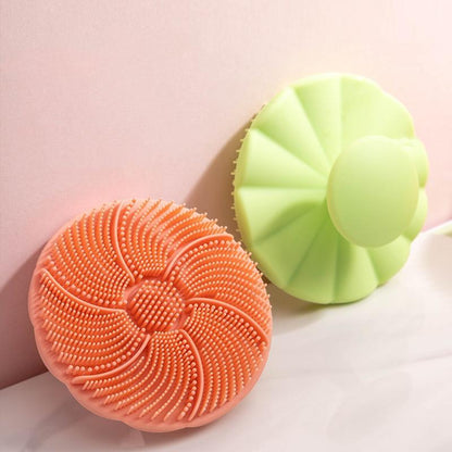 Silicone Face Scrubber, 1 Count Mini Portable Handheld Exfoliating Face Scrubber, Deep Cleansing Skin Massage Brush for Daily Skincare Bathroom Vacation Salon Hotel