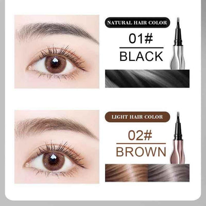 2 In 1 Liquid Eyebrow Pencil, Natural Curl Eyebrow Pencil, Waterproof Eyebrow Pencil, Brow Styling Brush, Long Lasting Eye Brow Makeup Tool, Makeup Accessories