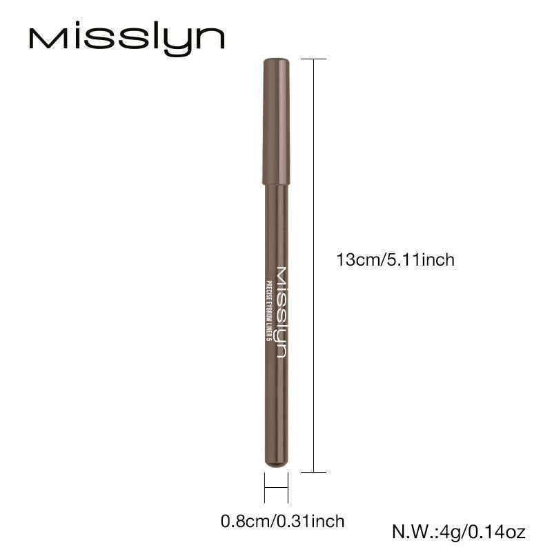 Cosmetic Eyebrow Pencil, 1 Count Long Lasting Eyebrow Pencil, Brow Styling Brush, Sweat Proof High Pigmented Brow Shading & Filling Pencil, Makeup Tool Easy to Apply