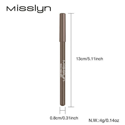 Cosmetic Eyebrow Pencil, 1 Count Long Lasting Eyebrow Pencil, Brow Styling Brush, Sweat Proof High Pigmented Brow Shading & Filling Pencil, Makeup Tool Easy to Apply