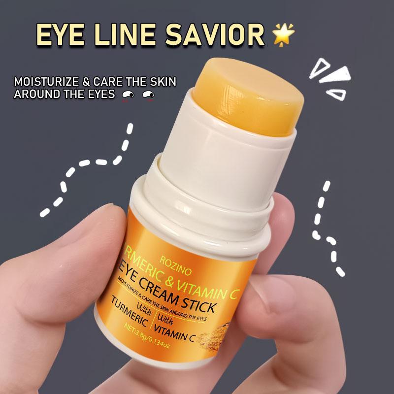 Turmeric Vitamin C Eye Cream Stick, Deep Hydrating & Moisturizing Eye Cream, Reduces The Look Of Fine Lines, Eye Care Product for Women & Men