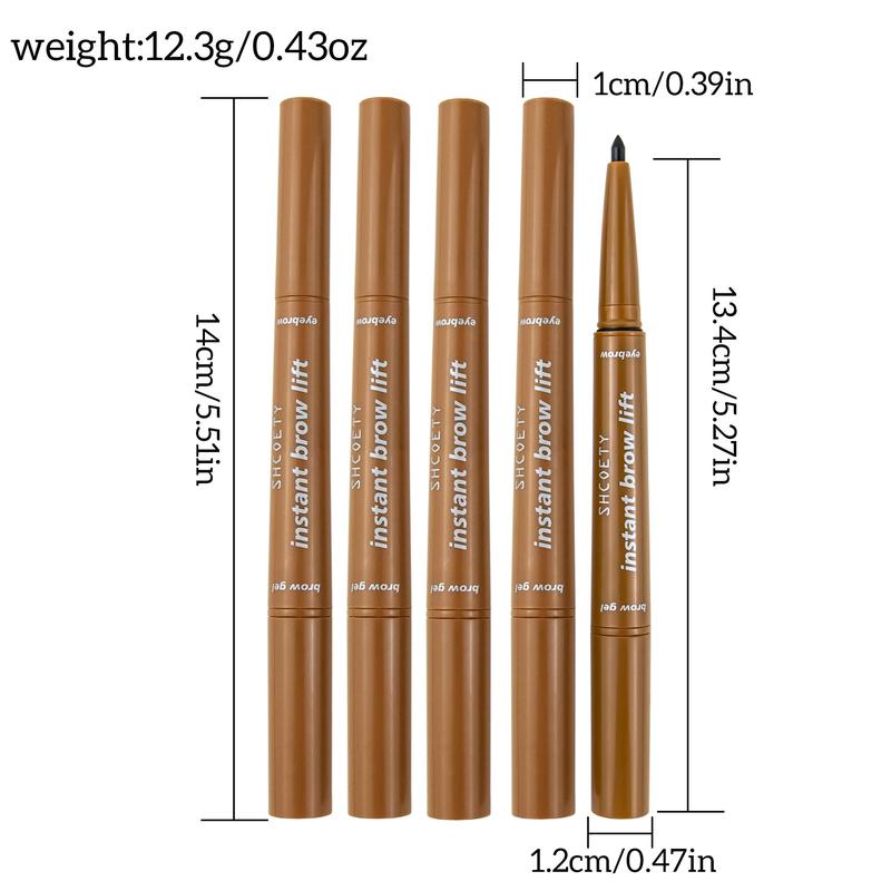 Double-ended Eyebrow Pencil & Cream Set, 4 Counts/set?Long Lasting Eyebrow Pencils, Eye Brow Makeup Tools, Brow Styling Brushes, Eyebrow Makeup Kit, Cosmetic Beauty Supplies For Girls And Women