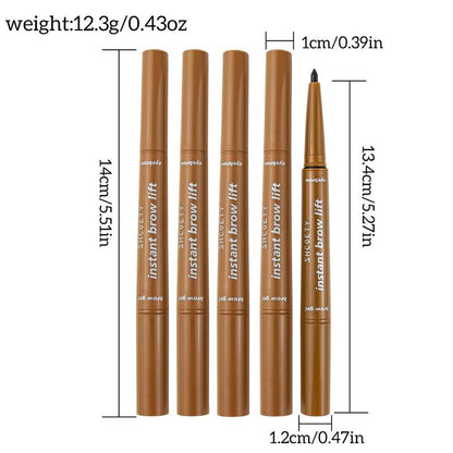 Double-ended Eyebrow Pencil & Cream Set, 4 Counts/set?Long Lasting Eyebrow Pencils, Eye Brow Makeup Tools, Brow Styling Brushes, Eyebrow Makeup Kit, Cosmetic Beauty Supplies For Girls And Women