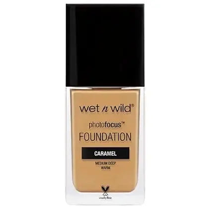 wet n wild Photo Focus Matte Liquid Foundation Caramel, Vegan & Cruelty-Free Concealer Makeup