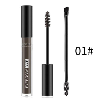 Double Head Sweatproof Makeup Liquid Eyebrow Gel, 1 Count Long Lasting Waterproof Eyebrow Pomade, Eyebrow Styling Makeup Tool for Women