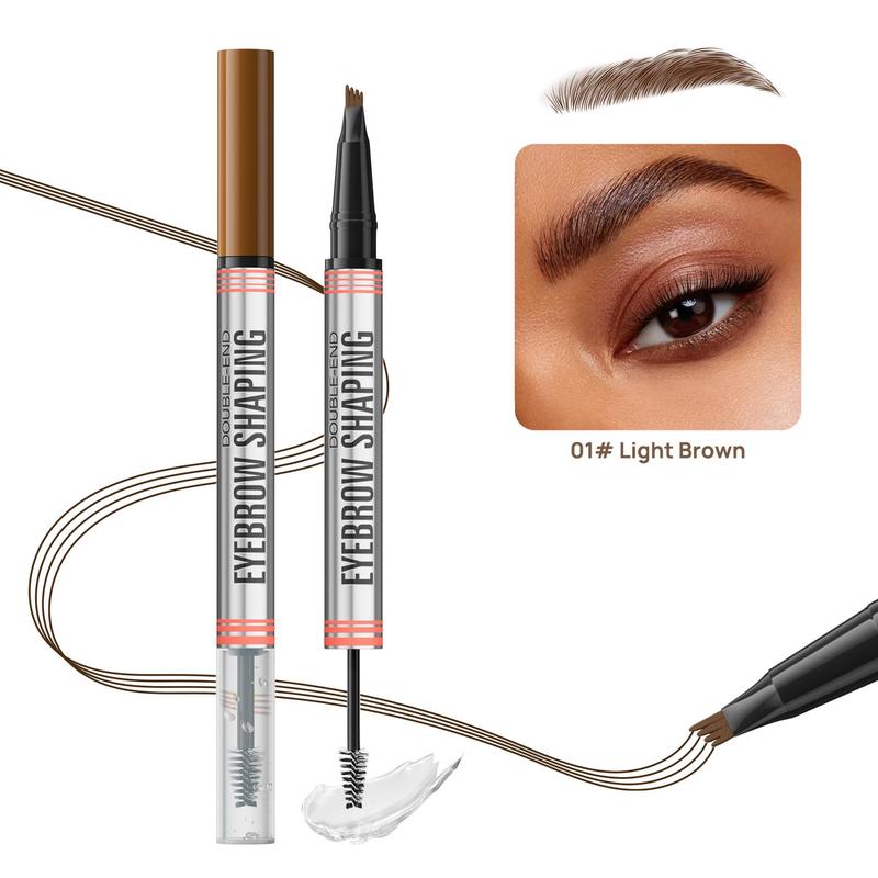 2 in 1 Eyebrow Gel & Eyebrow Pencil, 1 Count Waterproof Eyebrow Gel & Eyebrow Pencil, Long Lasting Eyebrow Makeup Tool for Women