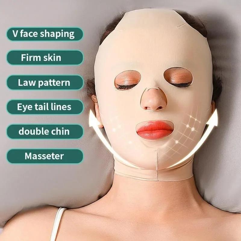 3D Face Skin Care Bandage, 360¡ã Wrap?Face Contouring Lifting Face Mask with 3 Gear Adjustment, Multi-use Skin Care Tool for Women