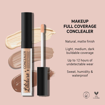 Liliduro Liquid Multi-Use Concealer ¡¤ Long-Lasting Coverage ¡¤ 9 Shades for All Skin Tones ¡¤ Ance Safe ¡¤ Waterproof ¡¤ Oil-Control & Moisturizing Formula ¡¤ Effortless Application with Sponge Tip ¡¤ Skin-Improving & Youthful Glow ¡¤ For women and girls