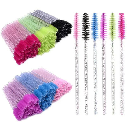 Disposable Eyelash Makeup Brush, Portable Travel Lashes Extension Spoolie for Mascara, Eyebrow Brush, Make Up Brushes, Summer Makeup