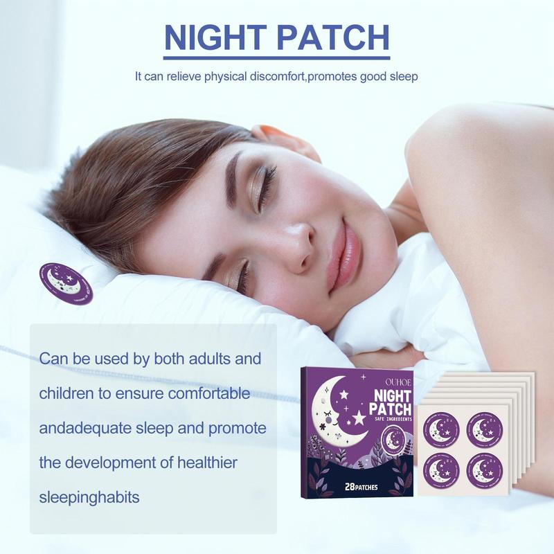 Natural Sleep Aid Night Patch for Improving Sleep Quality, 28pcs/set Body and Mind Relaxing Sticker, Beauty & Personal Care Product